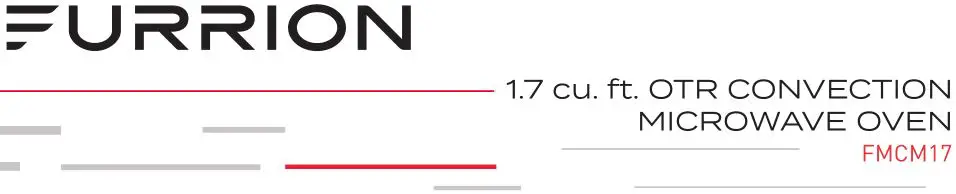 FURRION 1.7 cu. ft. Otr Convection Microwave Oven Instructions