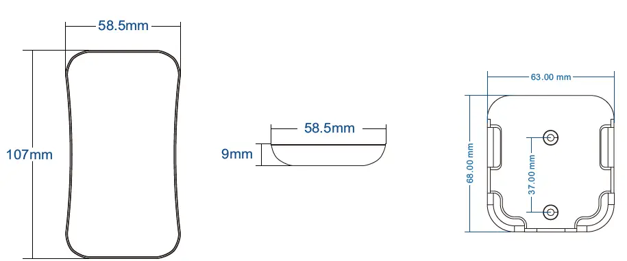 LEDYi-Lighting-R7-1-Ultrathin-Touch-Wheel-RF-Remote-Controller-FIG-2