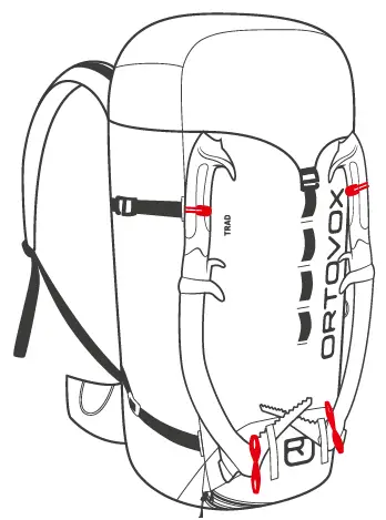 ORTOVOX TRAD 35 Climbing Backpack-fig1