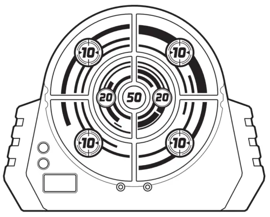 NERF Elite Digital Light Up Target