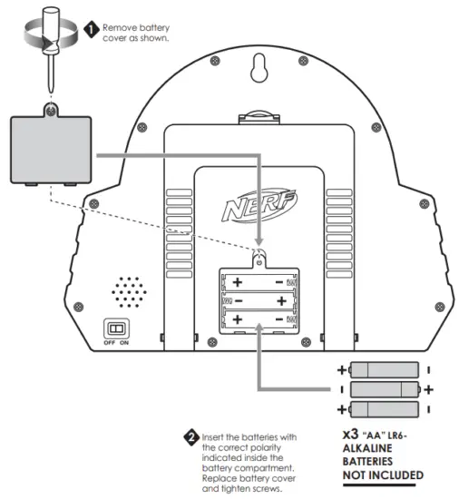 NERF Elite Digital Light Up Target - TO INSTALL