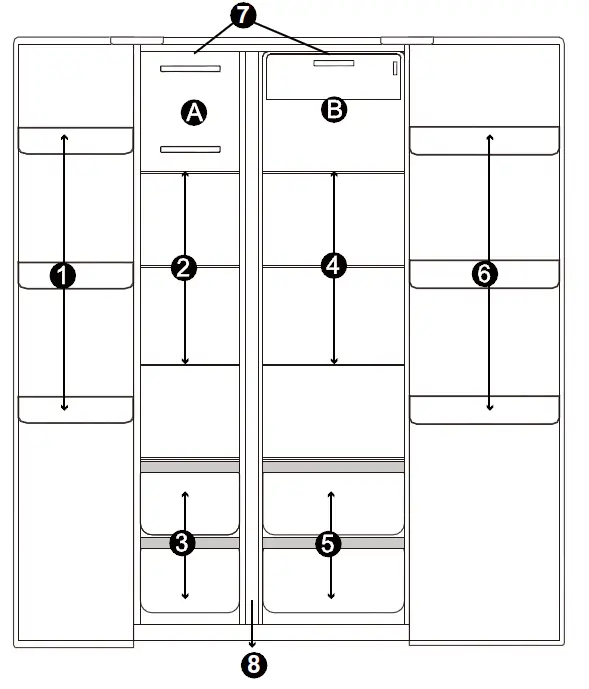 FORNO FFRBI1805-33S 33 Inch-Side-by-Side-Refrigerator-Freezer-fig-1