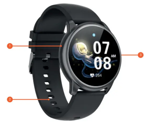 CROSSBEATS Orbit Rich Colors and Crisp Fonts Watch - fig1