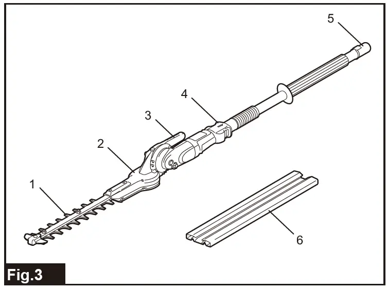 makita EN420MP Ground Trimmer Attachment fig 3
