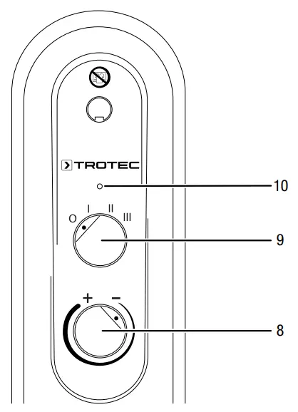 TROTEC TRH 22 E Oil Filled Radiator - FIG 12