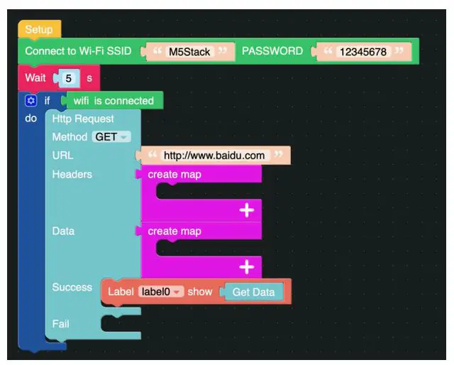M5STACK ESP32 CORE2 IoT Development Kit User Manual - Complete the above steps, then you can start programming with UIFlow