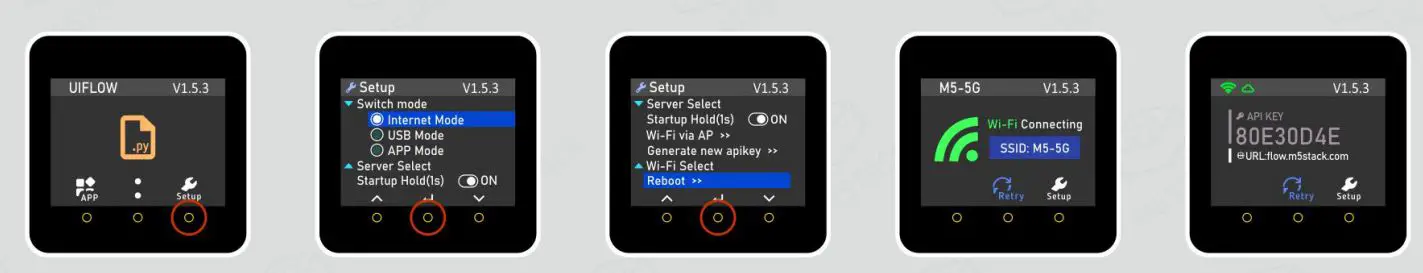 M5STACK ESP32 CORE2 IoT Development Kit User Manual - Network programming mode is a docking mode between M5
