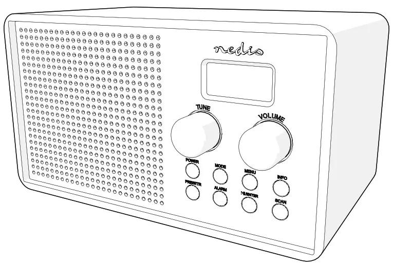 nedis DAB+FM Radio - Cover
