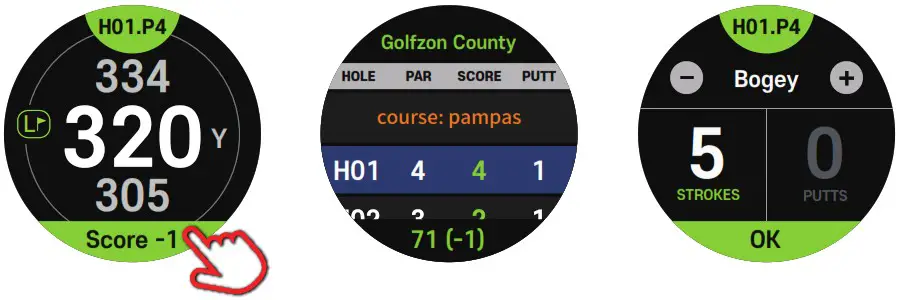 GOLF BUDDY aim W11 GPS Watch - Play Folf Features 7