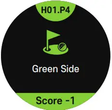 GOLF BUDDY aim W11 GPS Watch - Play Golf Screen Overview 6