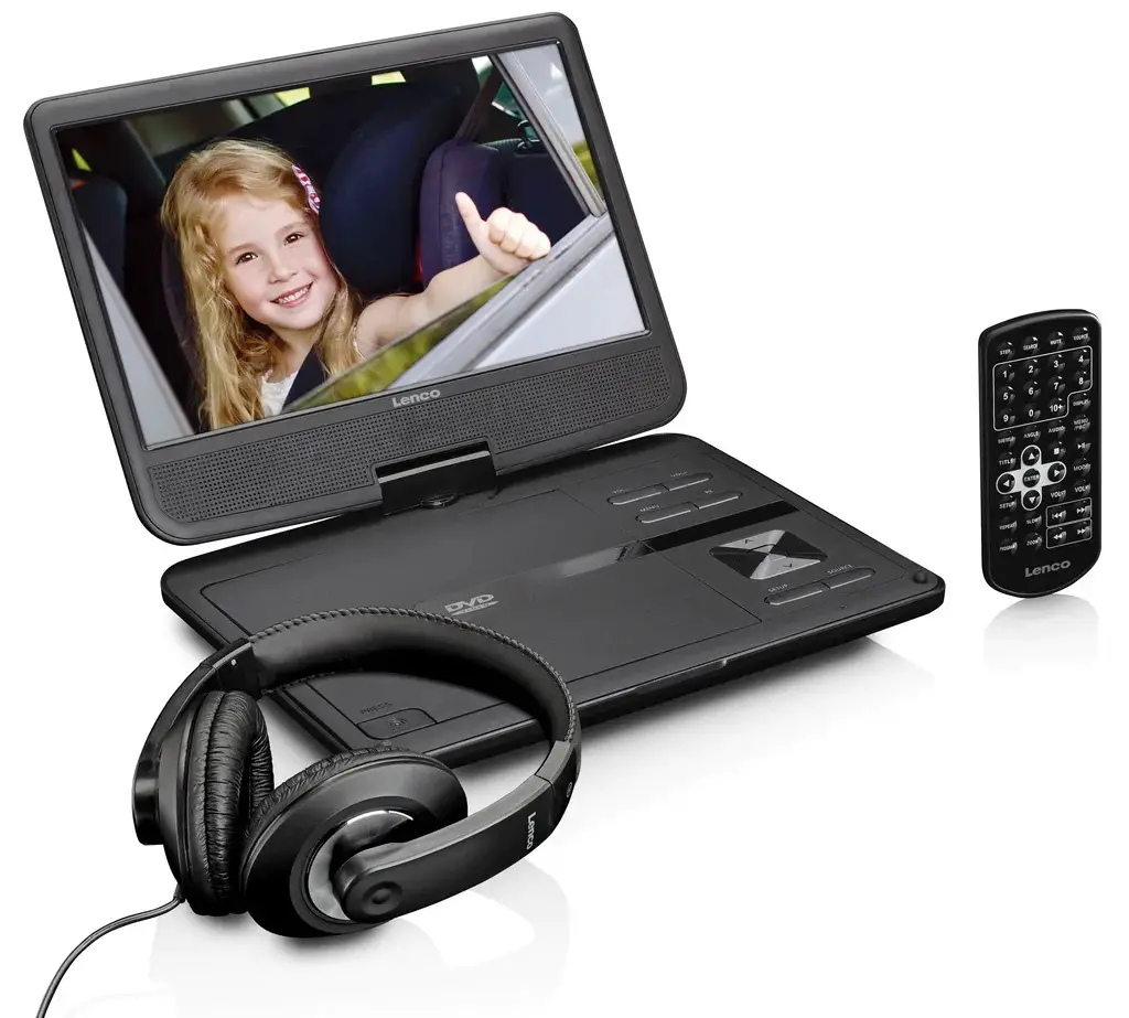 Lenco DVP 1010BK Portable 10 Inch DVD Player - Cover