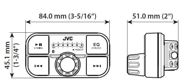 JVC KS-DR2104DBT Compact Bluetooth 4 Channel Digital Amplifier 10