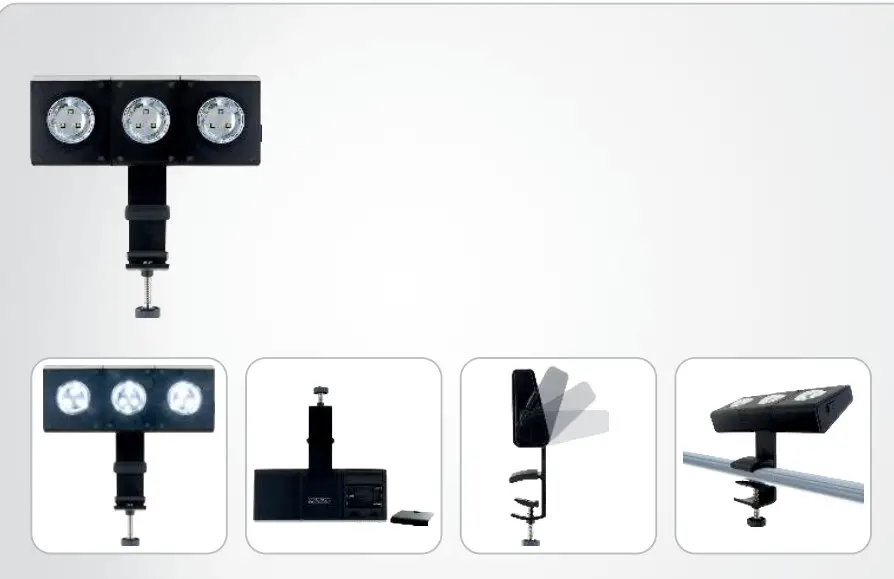 SCHWAIGER GLED0020 LED BBQ Grill Light with 3x Spotlights - Fig 1