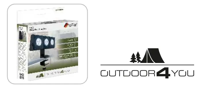 SCHWAIGER GLED0020 LED BBQ Grill Light with 3x Spotlights - Fig