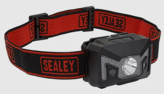 SEALEY-HT300R-3W-COB-amp-1W-SMD-LED-RECHARGEABLE-HEADLIGHT-WITH-SENSOR-Product