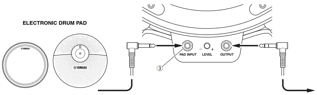 YAMAHA KP128 DMX Electronic Drum Pad-- ELECTRONIC DRUM PAD