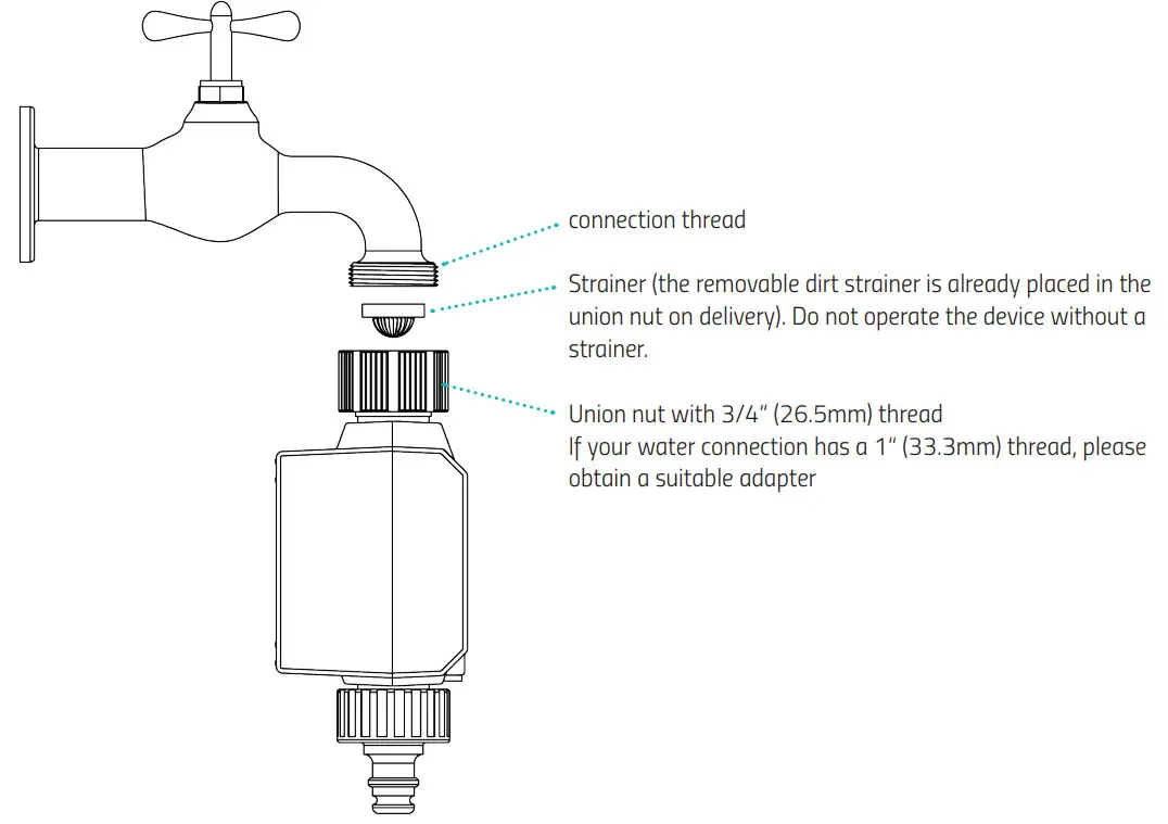 EUROTRONIC 700212 Comet Aqua Smart Timer for Irrigation System - WATER TAP 1