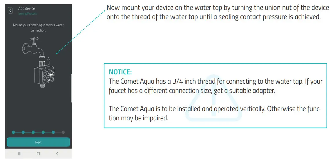 EUROTRONIC 700212 Comet Aqua Smart Timer for Irrigation System - WATER TAP