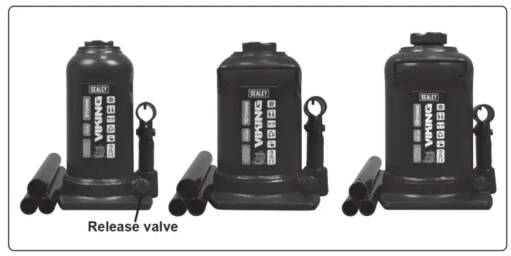 SEALEY PTBJ5S Bottle Jacks with Telescopic Ram