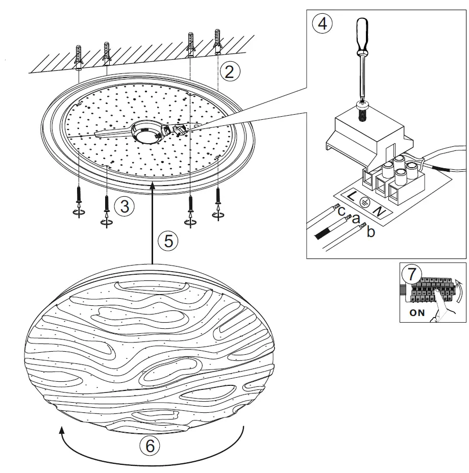 LeuchtenDirekt 14572-16 RIA LED Ceiling  fig (4)