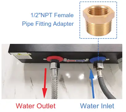 AIRTHEREAL EVT-14K 14KW Electric Tankless Water Heater - thread protectors