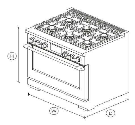 FISHER-PAYKEL-RDV3-366-N-3-6Inc-Dua-lFuel-Range-6-Burners-Self-Cleaning-fig-1