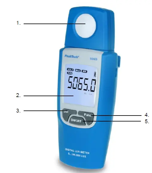 PeakTech-5065-Digital-Lux-Meter-User-Manual-01