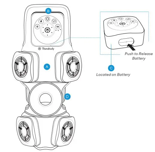Therabody RecoveryTherm Hot and Cold Vibration Knee - Figure 1