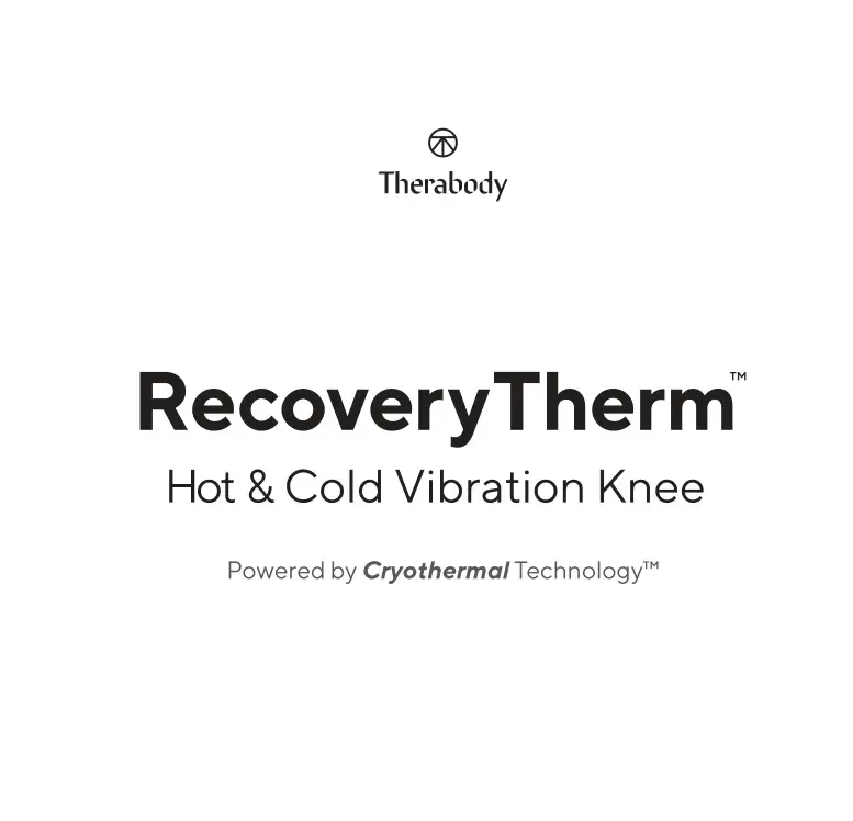 Therabody RecoveryTherm Hot and Cold Vibration Knee User Manual