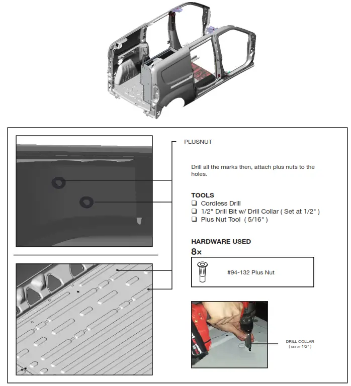 RANGER P4-RA36-3 Shelving - Before drilling
