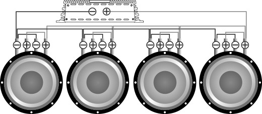 DeafBonce AP-M61AL APOCALYPSE - Mixed Connection of the Speaker 1