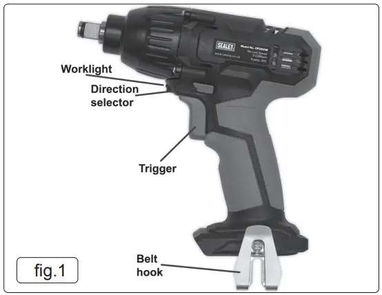 SEALEY-CP20VIW-Impact-Wrench-20V-SV20-Series-1-2-Sq-Drive-230Nm-FIG-2