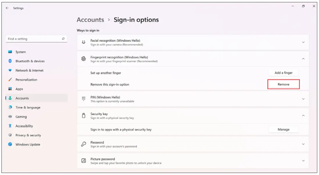 Kensington VeriMark Windows 11 12