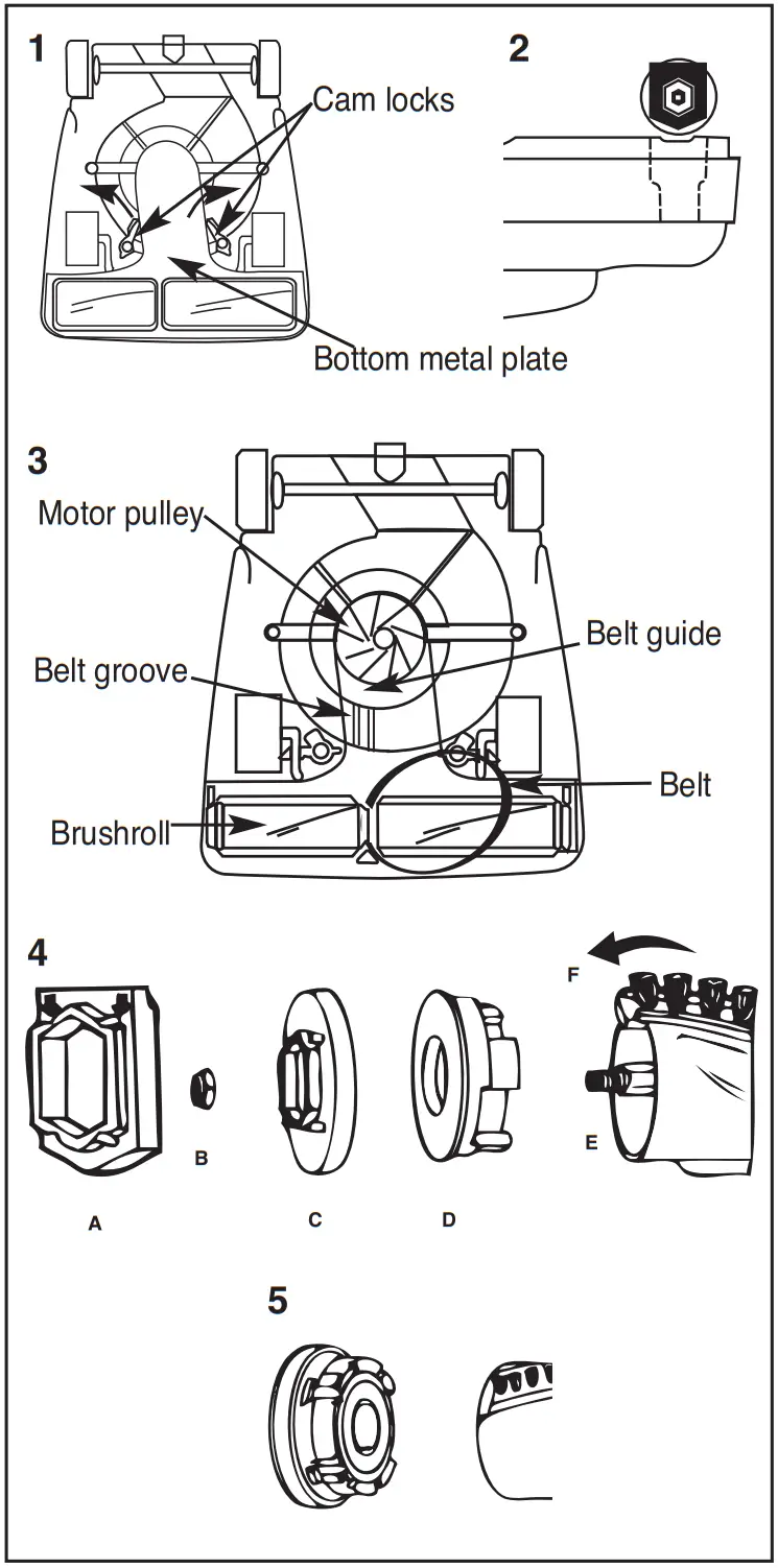 Sanitaire SC600 and SC800 Series Commercial Vacuum Cleaner parts 2