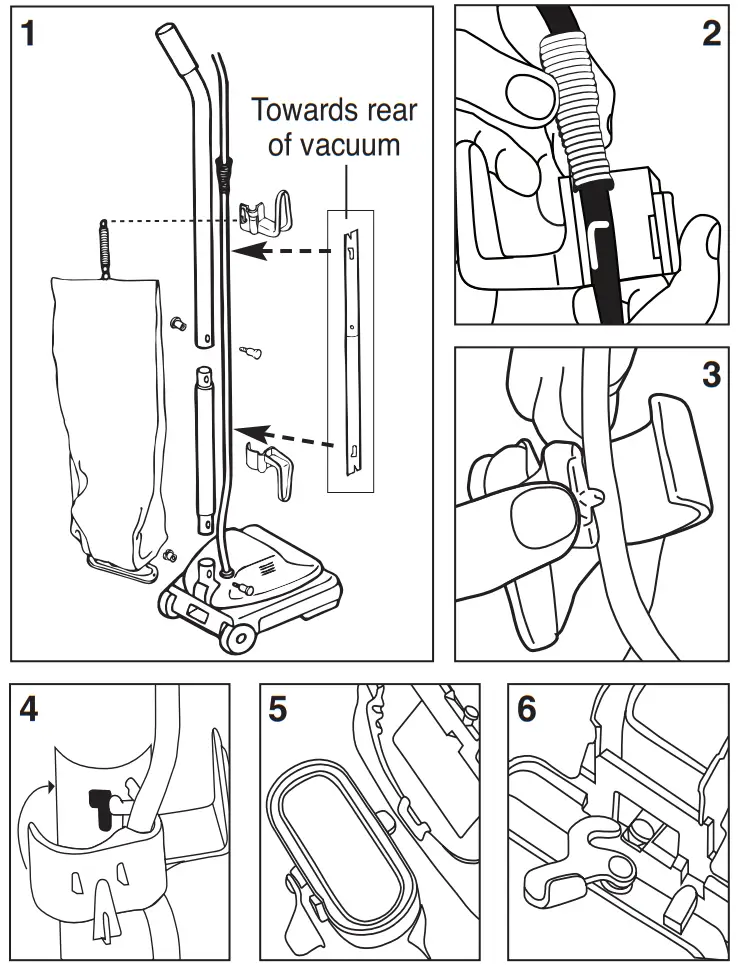 Sanitaire SC600 and SC800 Series Commercial Vacuum Cleaner parts 3