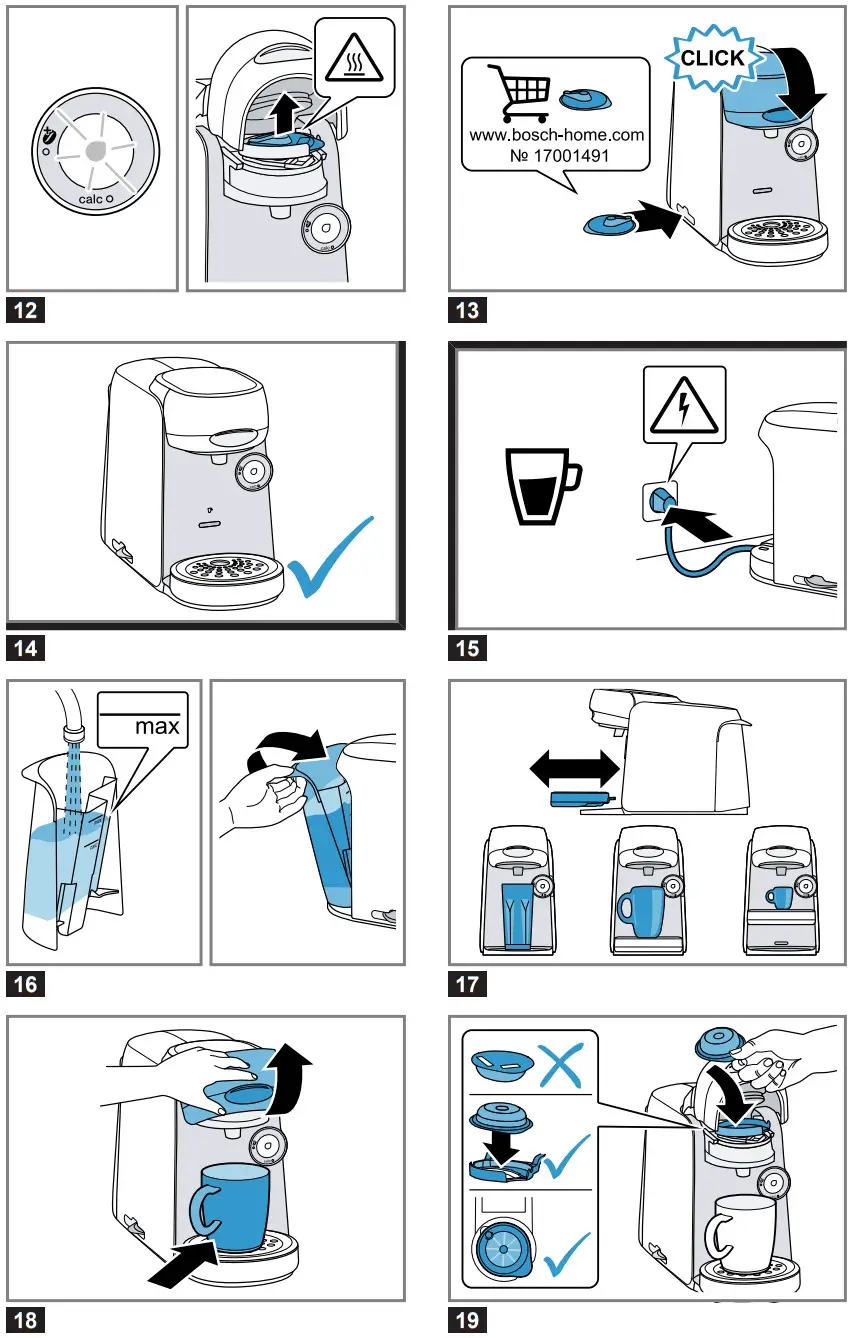 BOSCH TAS16B2GB Finesse Pod Coffee Machine - Figure 3