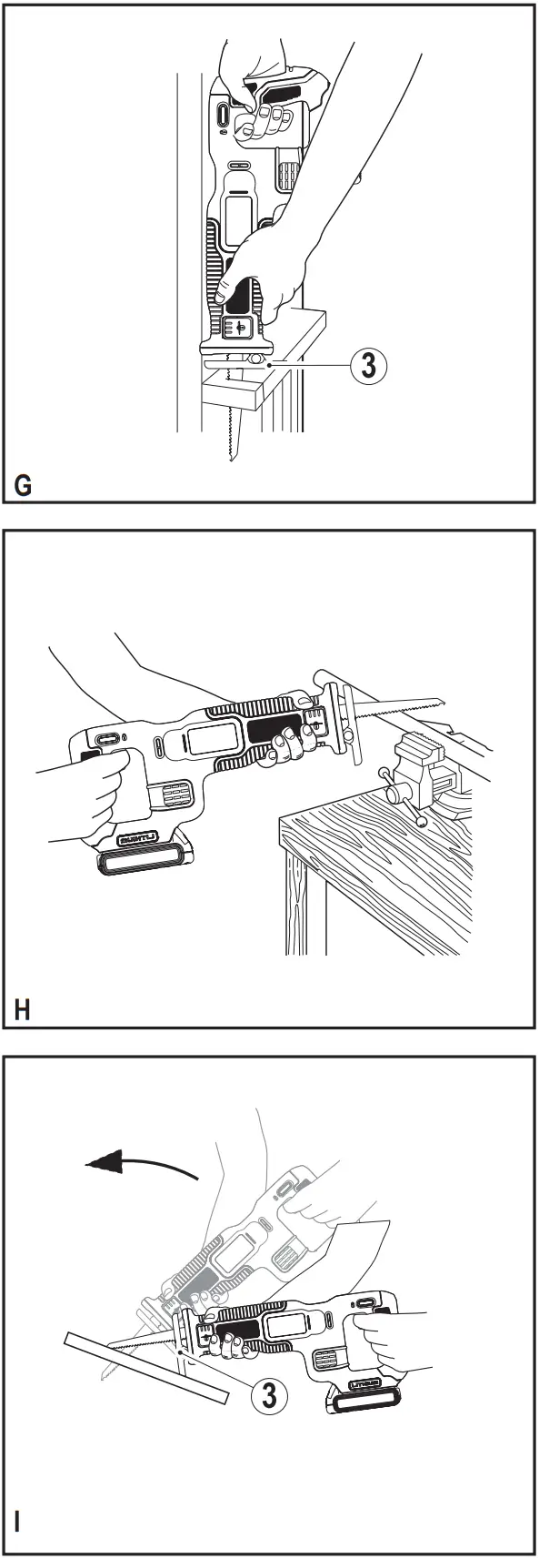 BLACK DECKER BDCR18 Cordless Reciprocating Saw - Fig 1