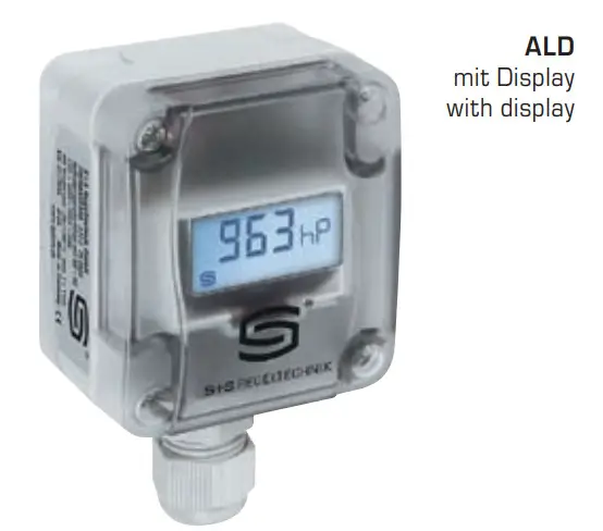 S S REGELTECHNIK WG01 ALD Barometers Measuring Transducers for Atmospheric Pressure Calibratable 3