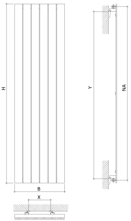 XIMAX 1932BTU Oceanus Designer Radiator - Figure 3