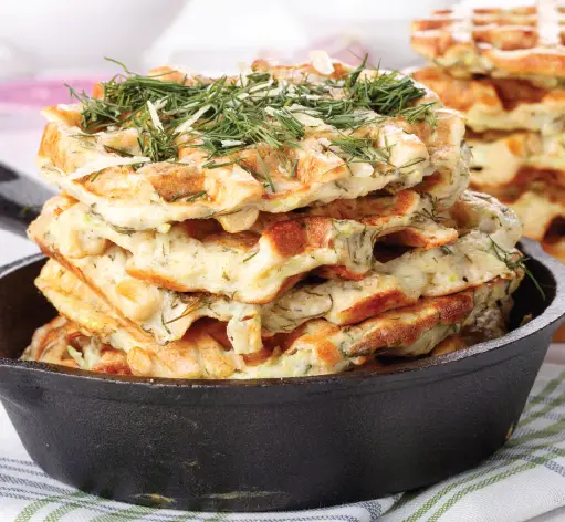 zucchini parmesan
waffles