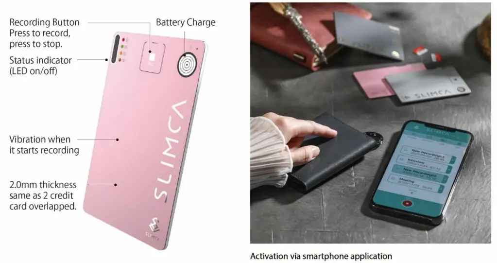 SLIMCA Super Thin Voice Recorder - 1