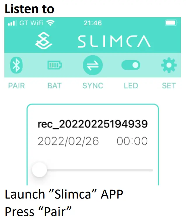SLIMCA Super Thin Voice Recorder - 7