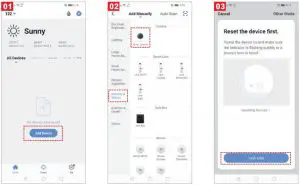 Add The Device-Scan QR code mode