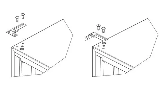 MARVEL MLRE224 Undercounter Refrigeration Owner's Manual - Remove the two screws from the opposite side