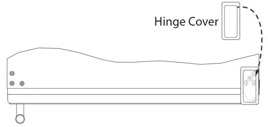 MARVEL MLRE224 Undercounter Refrigeration Owner's Manual - install hinge cover