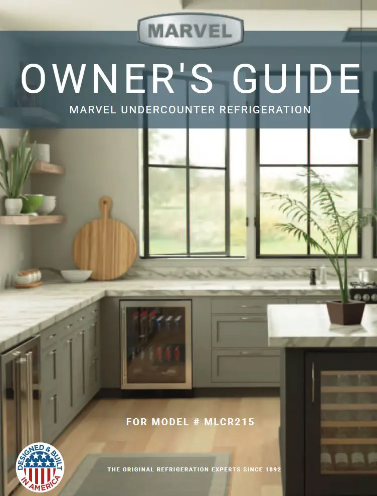MARVEL MLRE224 Undercounter Refrigeration Owner's Manual