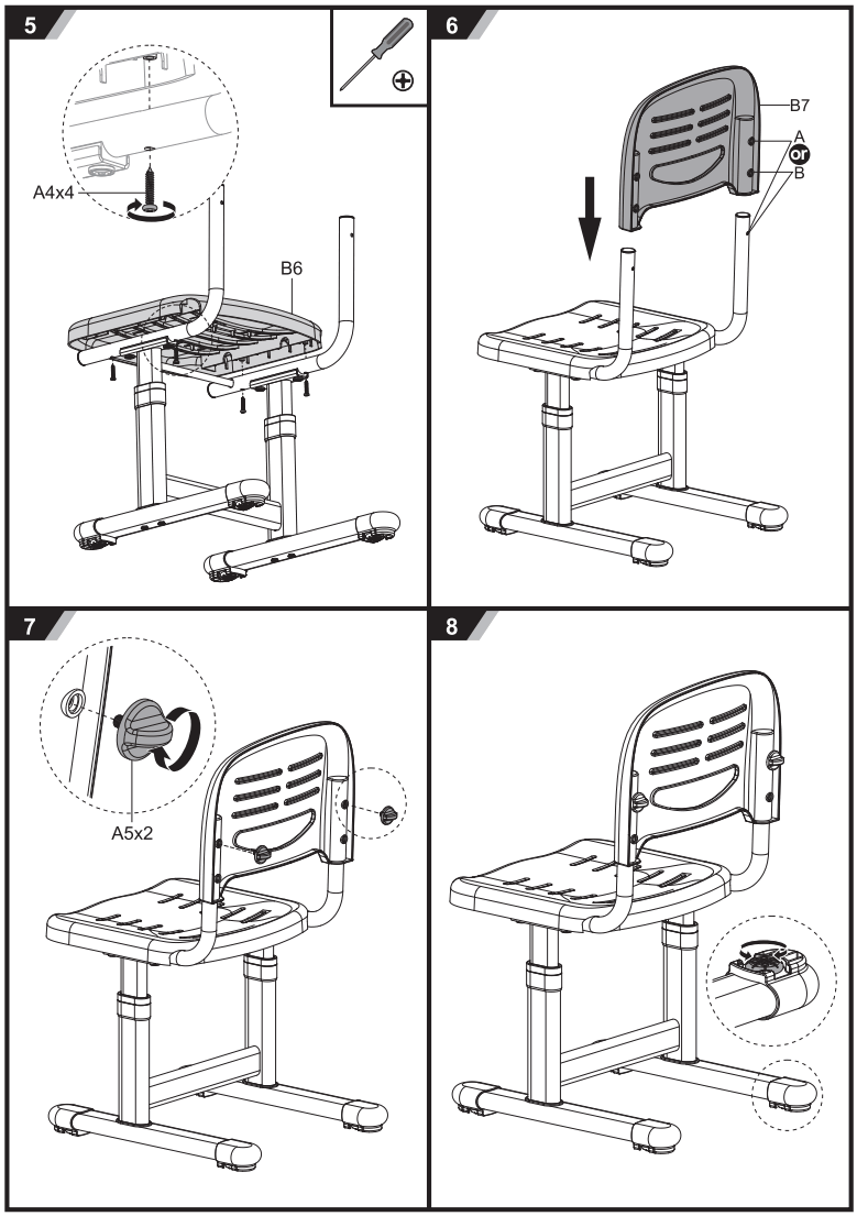 VIPACK FURNITURE 9000306524 Kids Study Desk and Chair - 3