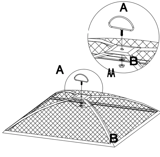 SUNJOY GROUP A301016900 Lyra 26-Inch Square Wood Burning Firepit - Fig14