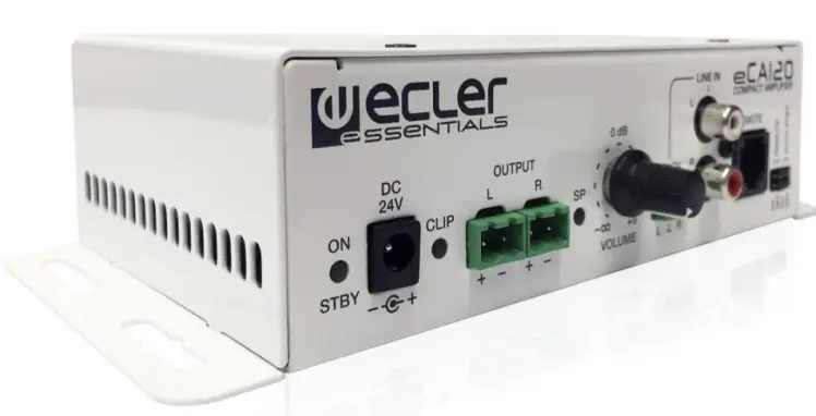 ecler eCA120 Compact Stereo Micro-Amplifier - Figure 1