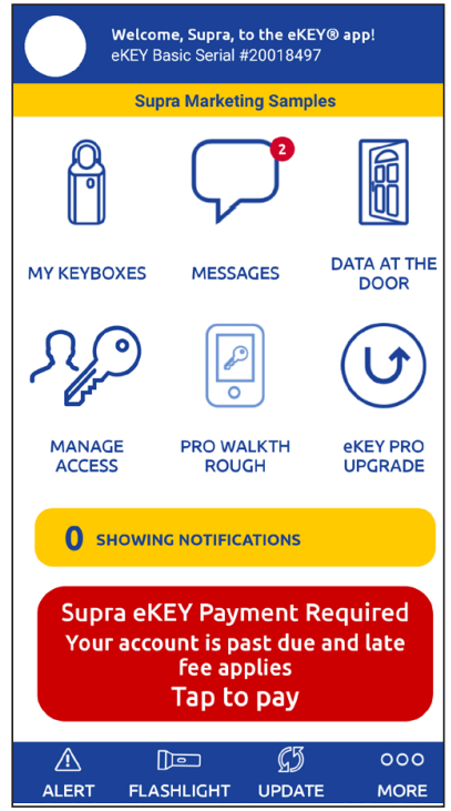 Supra Past Due eKEY App - fig 4
